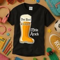 Funny Oktoberfest Das Boot Kicked Mein Arsch Kids T-Shirt thumb 3