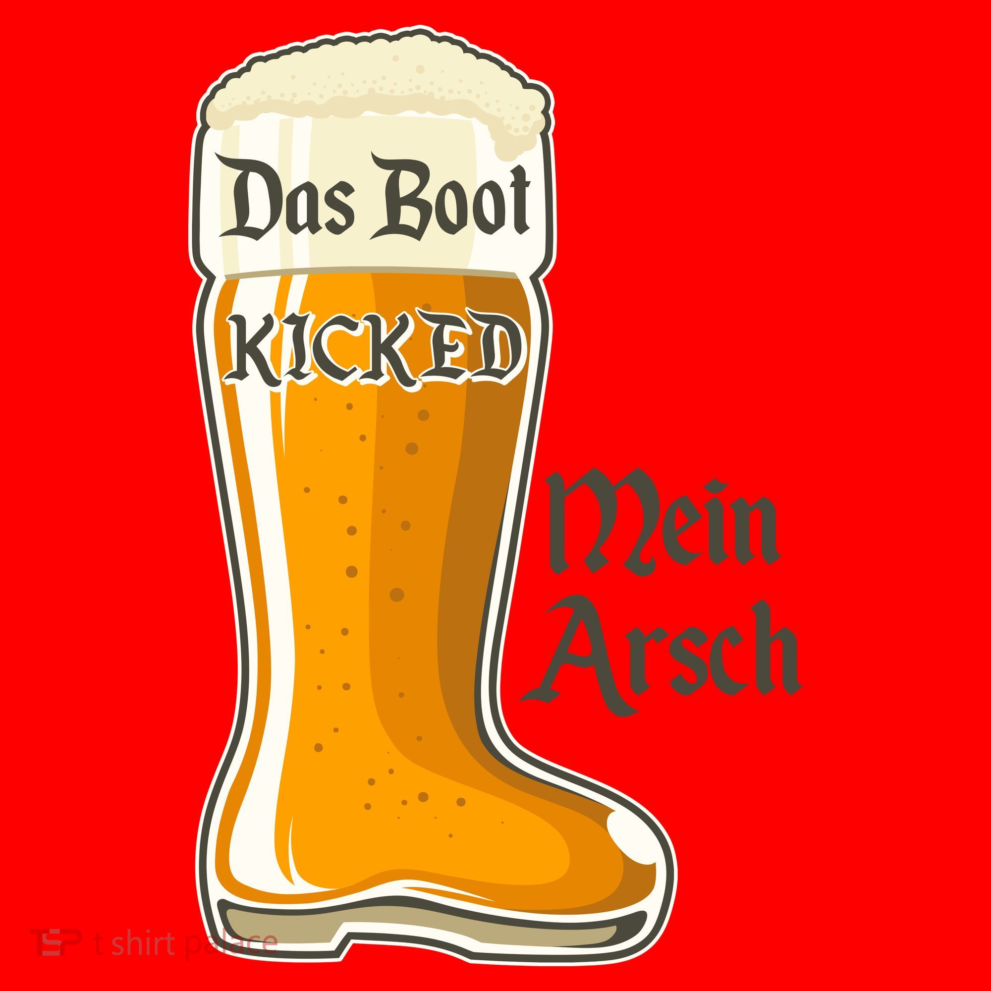 Funny Oktoberfest Das Boot Kicked Mein Arsch Santa Hat