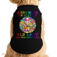 Funny Old Lady Doggie Tank thumb 0
