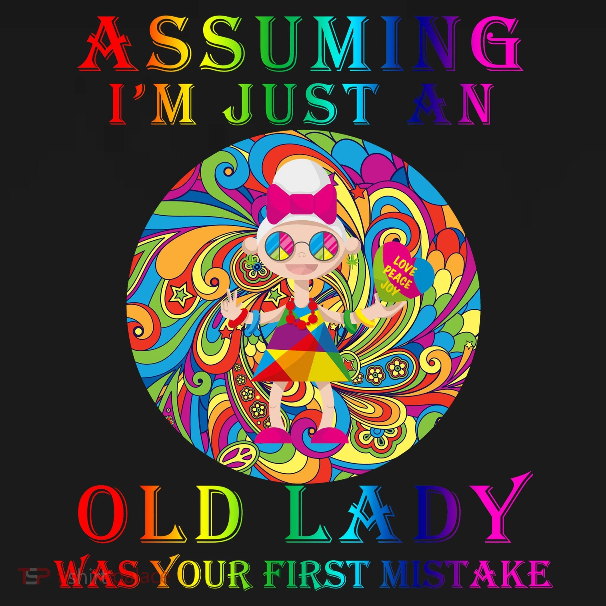 Funny Old Lady Doggie Tank