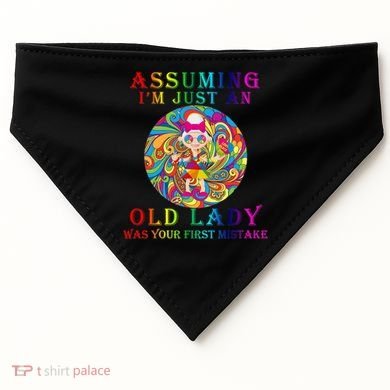 Funny Old Lady USA-Made Doggie Bandana