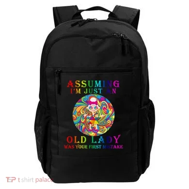 Funny Old Lady Backpack