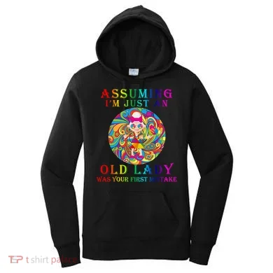 Funny Old Lady Women's Hoodie