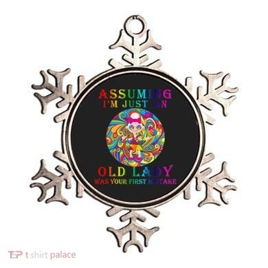 Funny Old Lady Ornament