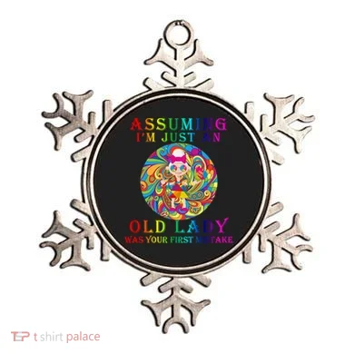 Funny Old Lady Ornament