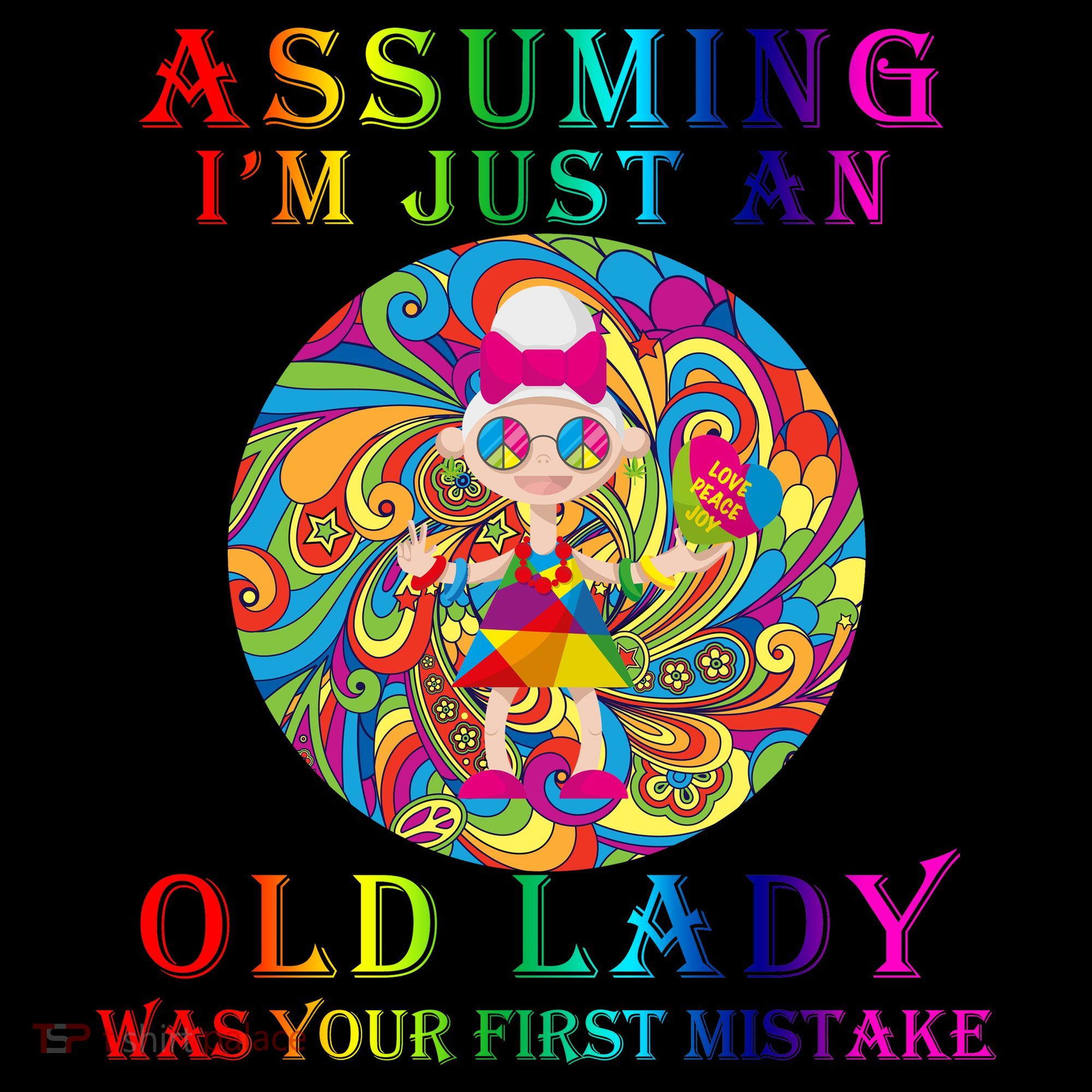 Funny Old Lady Toddler Hoodie