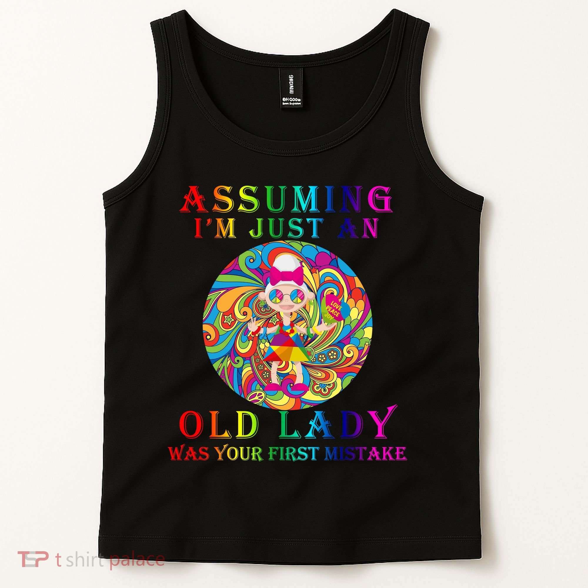 Funny Old Lady Tank Top