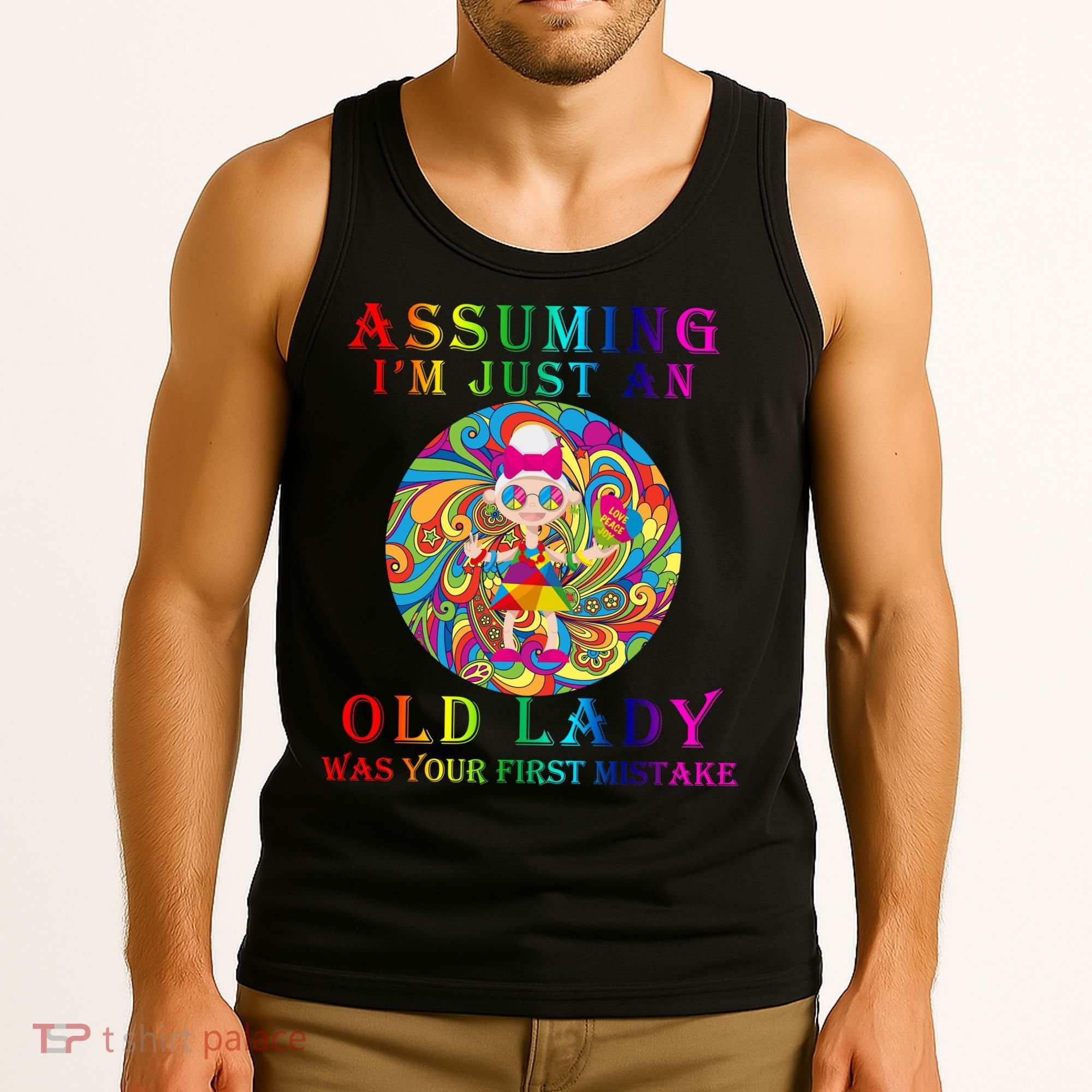 Funny Old Lady Tank Top