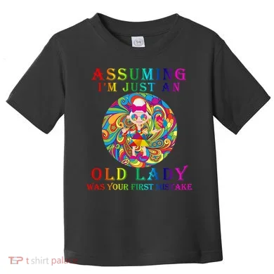 Funny Old Lady Toddler T-Shirt