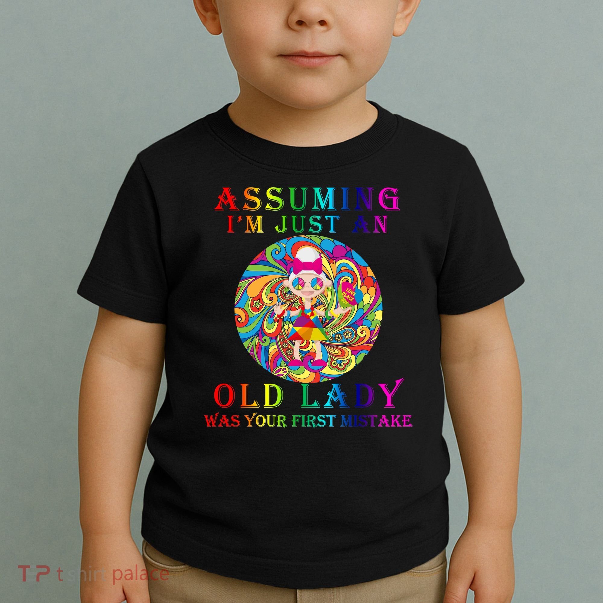 Funny Old Lady Toddler T-Shirt