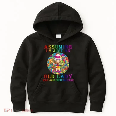 Funny Old Lady Kids Hoodie
