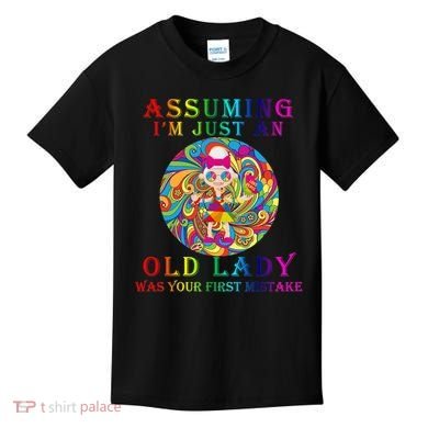 Funny Old Lady Kids T-Shirt