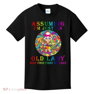 Funny Old Lady Kids T-Shirt