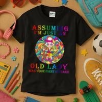 Funny Old Lady Kids T-Shirt thumb 3