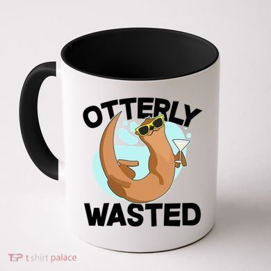 Funny Otterly Wasted Drunk Otter Coffee Mug