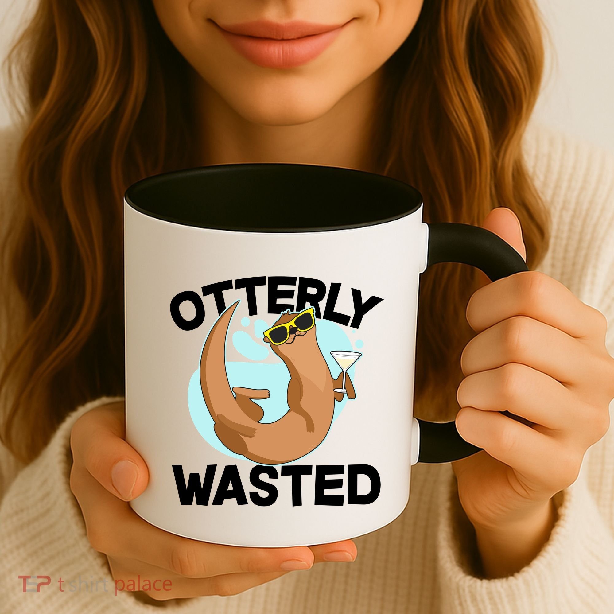 Funny Otterly Wasted Drunk Otter Coffee Mug