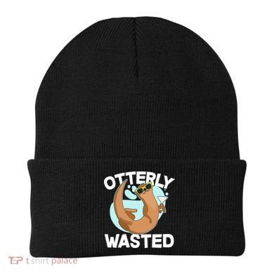 Funny Otterly Wasted Drunk Otter Beanie