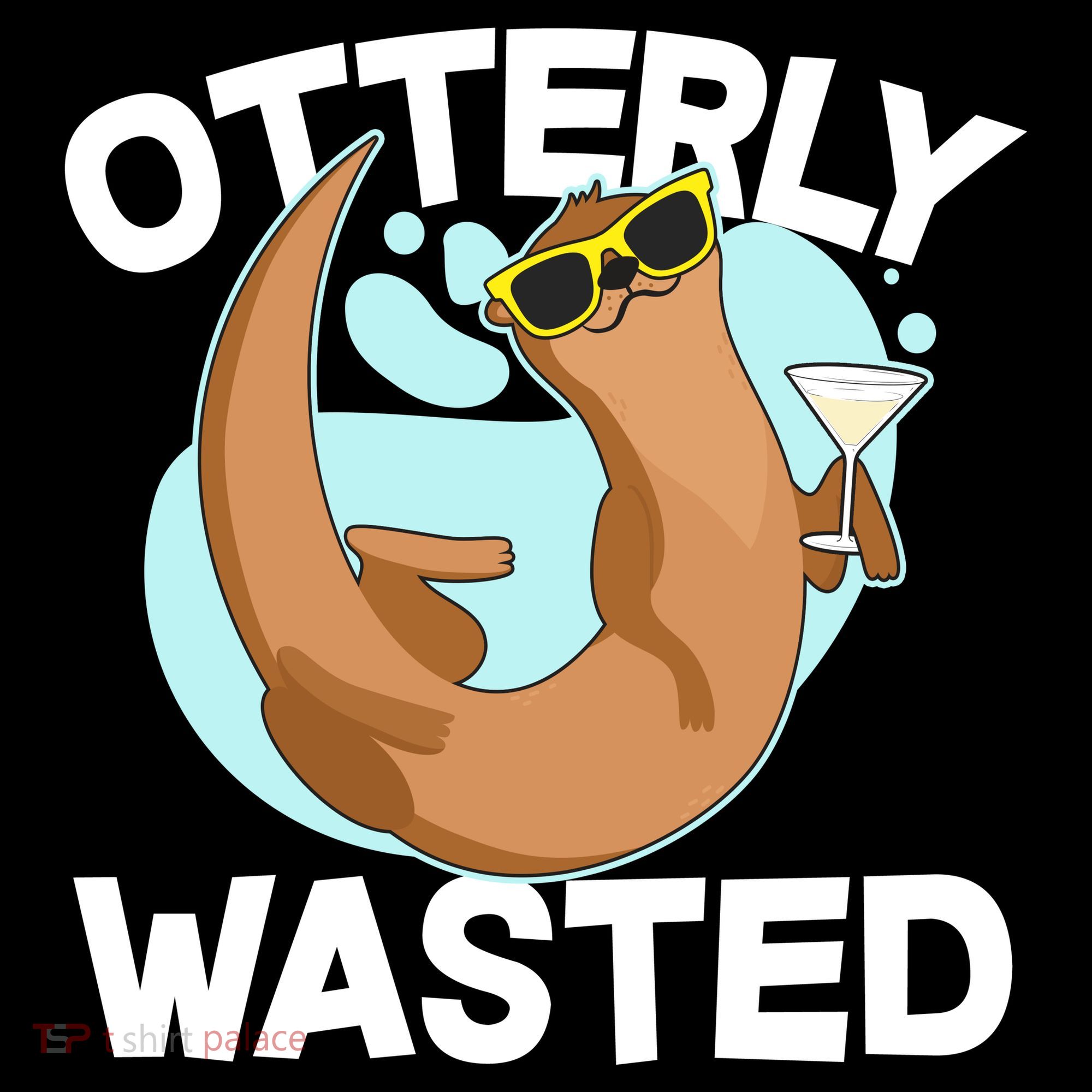 Funny Otterly Wasted Drunk Otter Women's Hoodie
