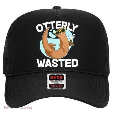 Funny Otterly Wasted Drunk Otter Hat