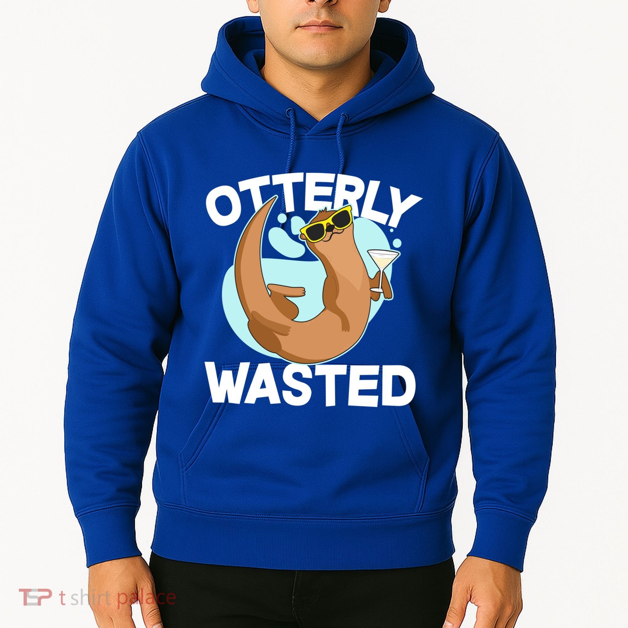 Funny Otterly Wasted Drunk Otter Hoodie