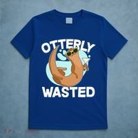Funny Otterly Wasted Drunk Otter T-Shirt thumb 5