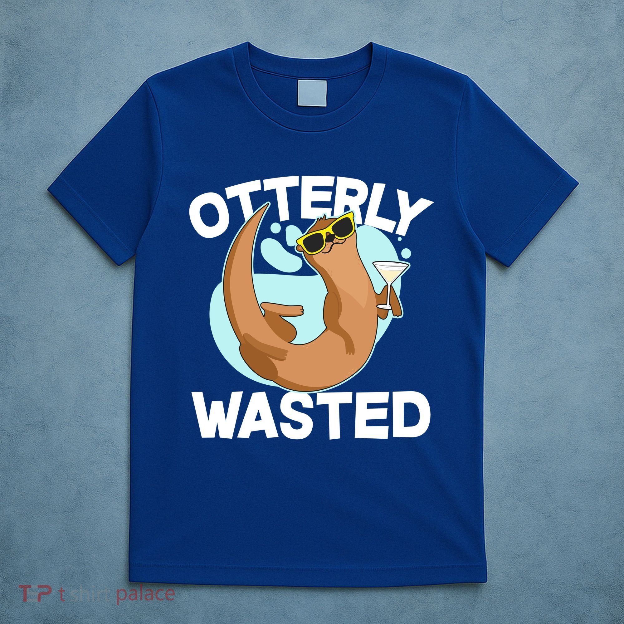 Funny Otterly Wasted Drunk Otter T-Shirt