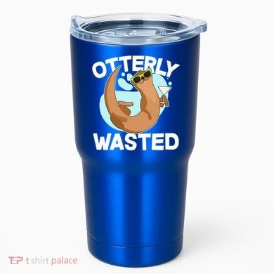 Funny Otterly Wasted Drunk Otter Tumbler