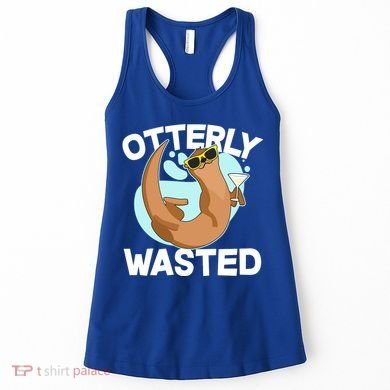 Funny Otterly Wasted Drunk Otter Women's Tank Top