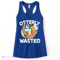 Funny Otterly Wasted Drunk Otter Women's Tank Top thumb 0