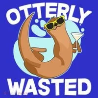 Funny Otterly Wasted Drunk Otter Toddler Hoodie thumb 2