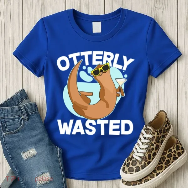 Funny Otterly Wasted Drunk Otter Women's T-Shirt