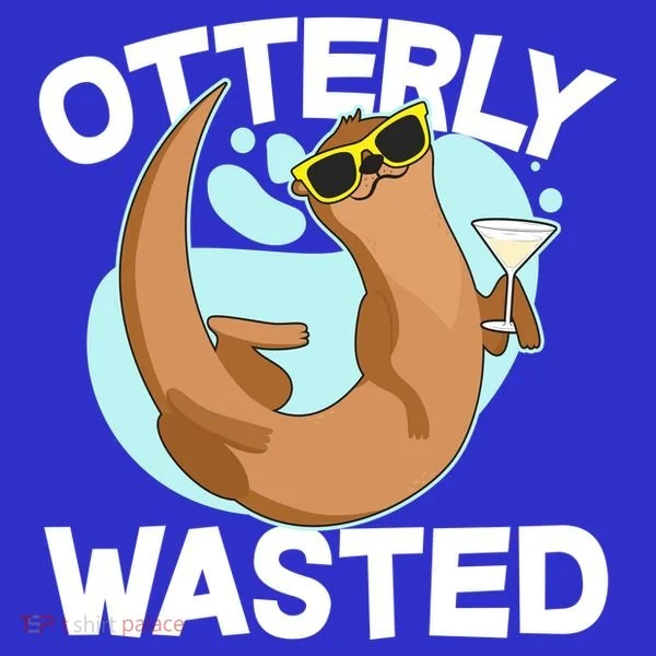 Funny Otterly Wasted Drunk Otter Women's T-Shirt