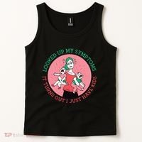 Funny Overwhelmed Mom Tank Top thumb 2