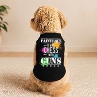 Funny Paintball Is Like Chess With Guns Doggie Tank thumb 2