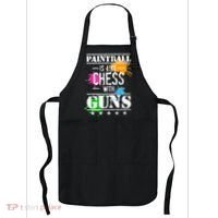 Funny Paintball Is Like Chess With Guns Apron thumb 0