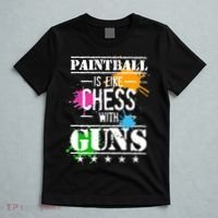 Funny Paintball Is Like Chess With Guns T-Shirt thumb 5