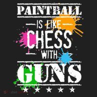Funny Paintball Is Like Chess With Guns Beanie thumb 2
