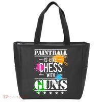 Funny Paintball Is Like Chess With Guns Tote Bag thumb 0