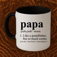 Funny Papa Definition Like A Grandfather Coffee Mug thumb 2