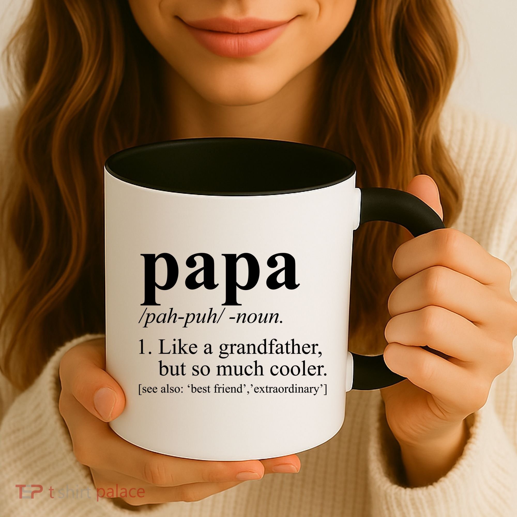 Funny Papa Definition Like A Grandfather Coffee Mug