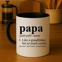 Funny Papa Definition Like A Grandfather Coffee Mug thumb 4