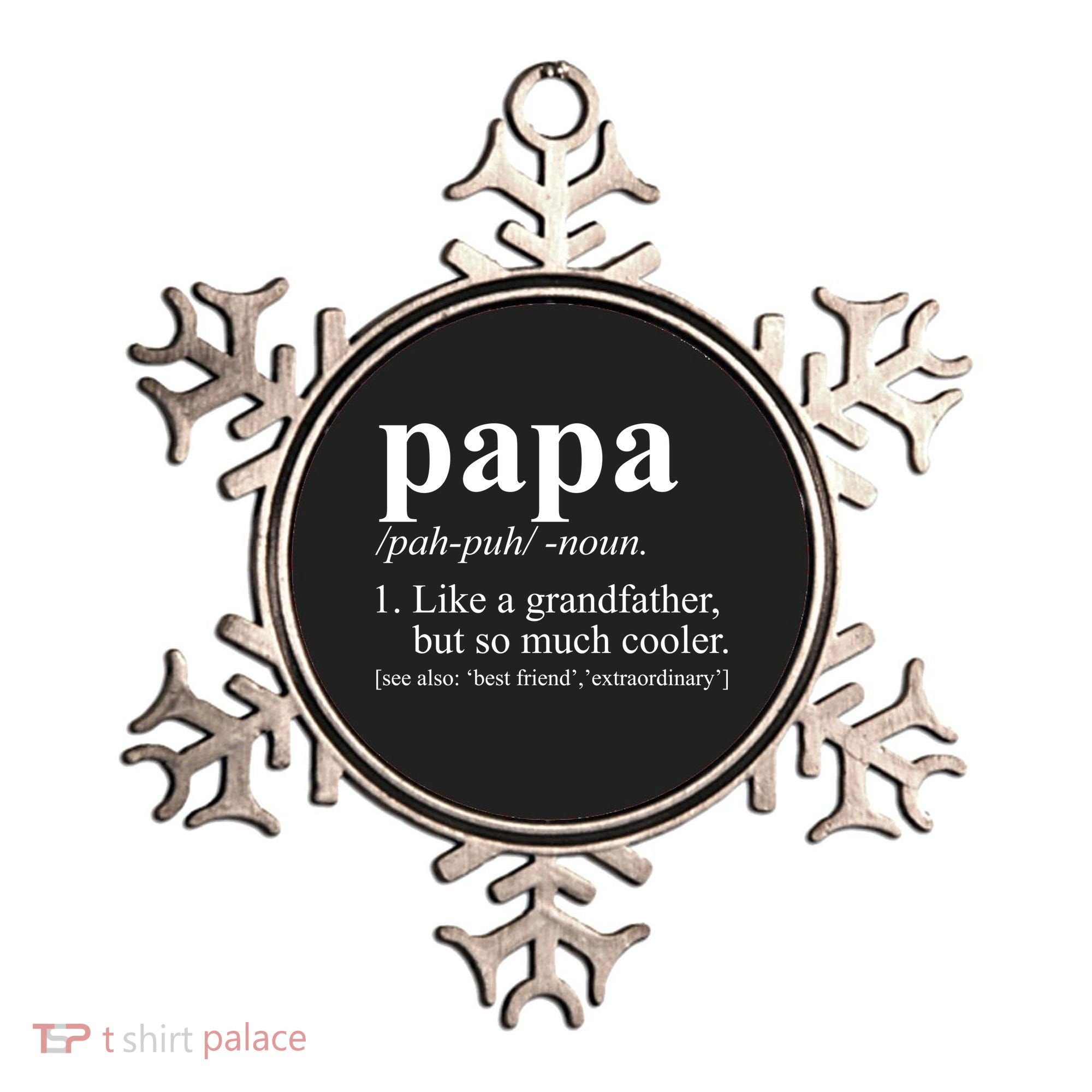 Funny Papa Definition Like A Grandfather Ornament