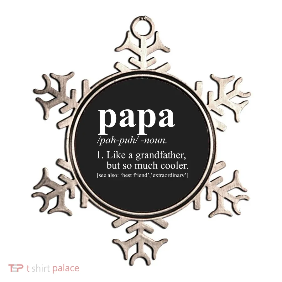 Funny Papa Definition Like A Grandfather Ornament