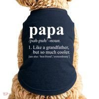 Funny Papa Definition Like A Grandfather Doggie Tank thumb 0