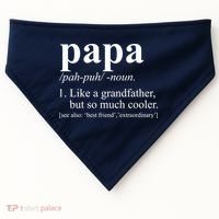Funny Papa Definition Like A Grandfather USA-Made Doggie Bandana thumb 0