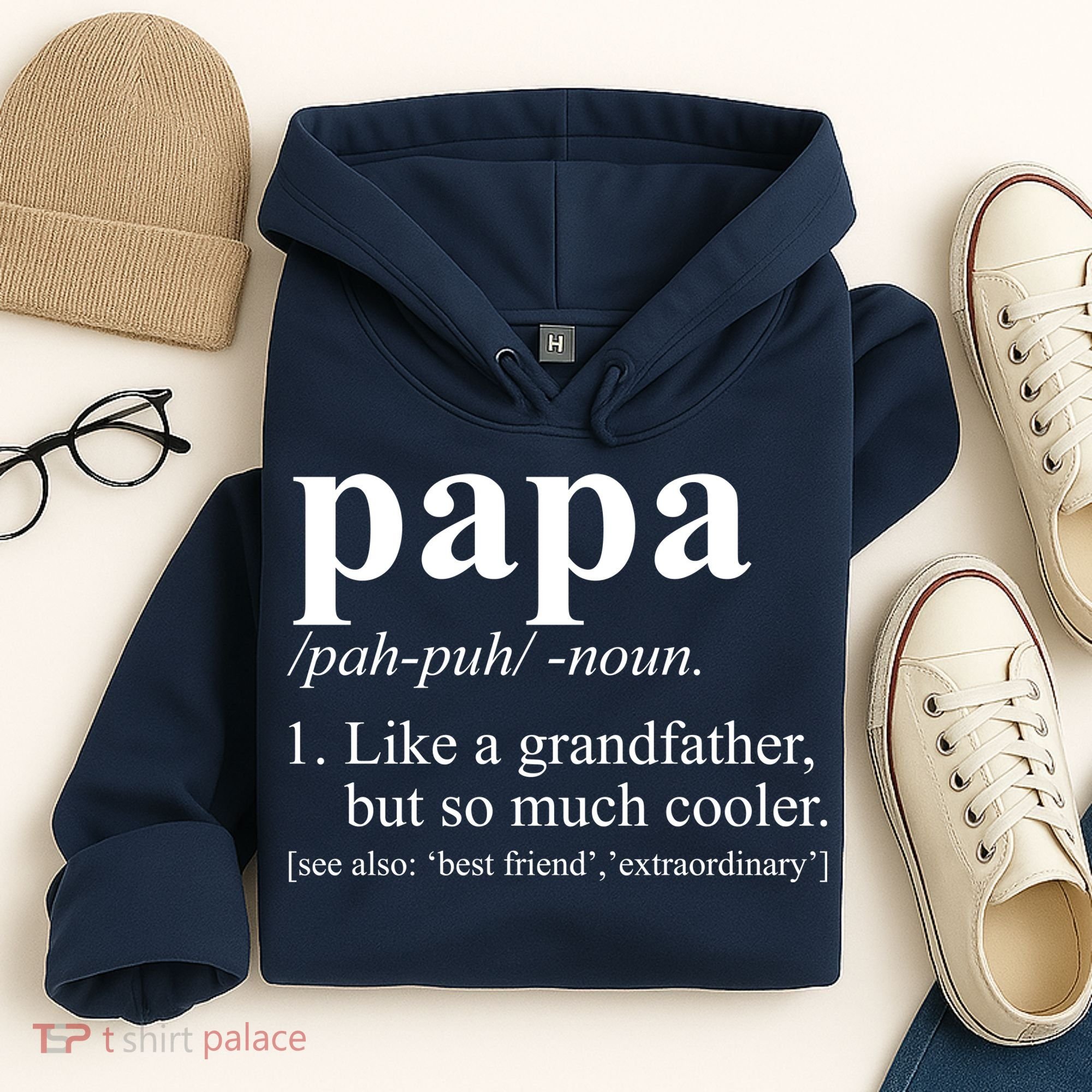 Funny Papa Definition Like A Grandfather Hoodie