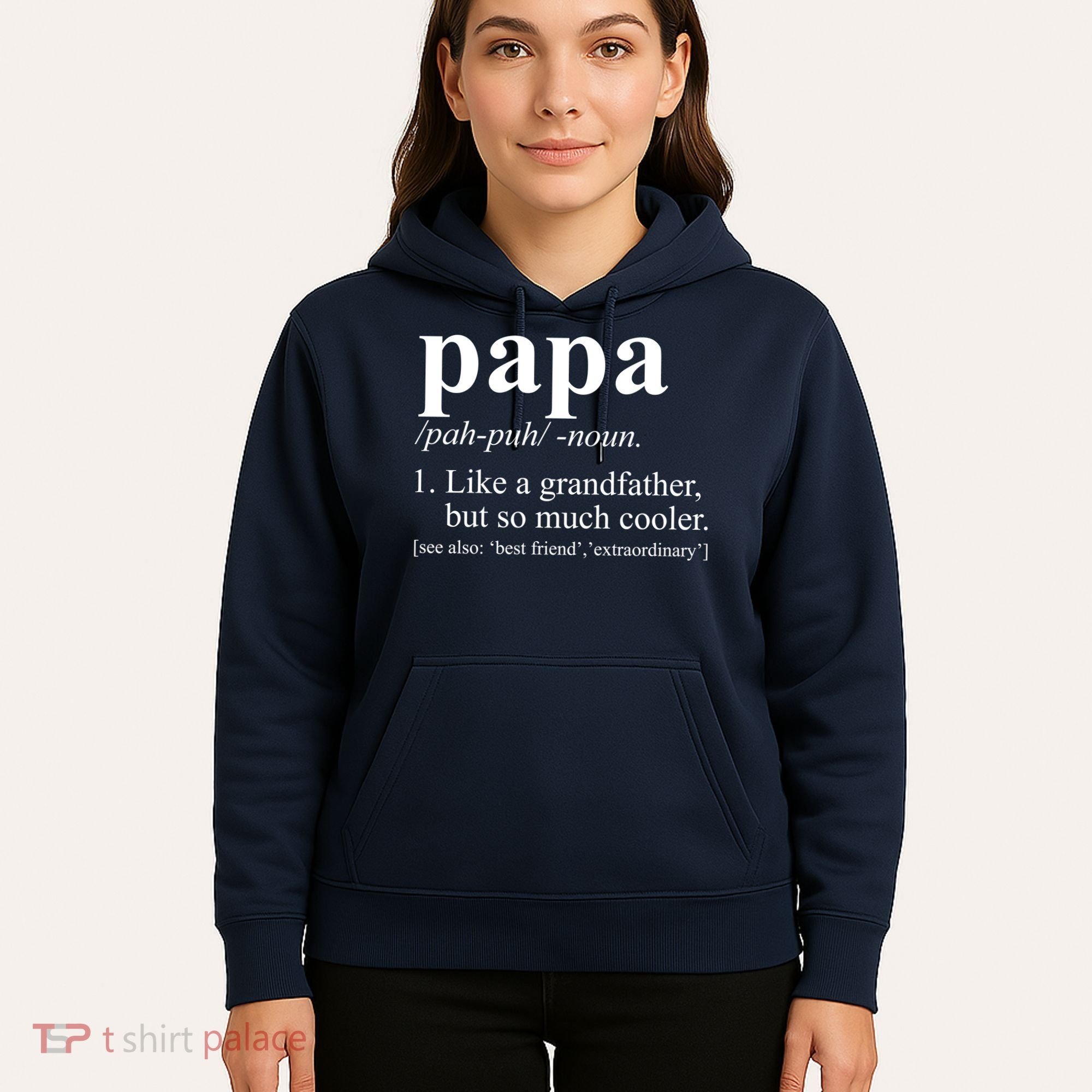 Funny Papa Definition Like A Grandfather Hoodie