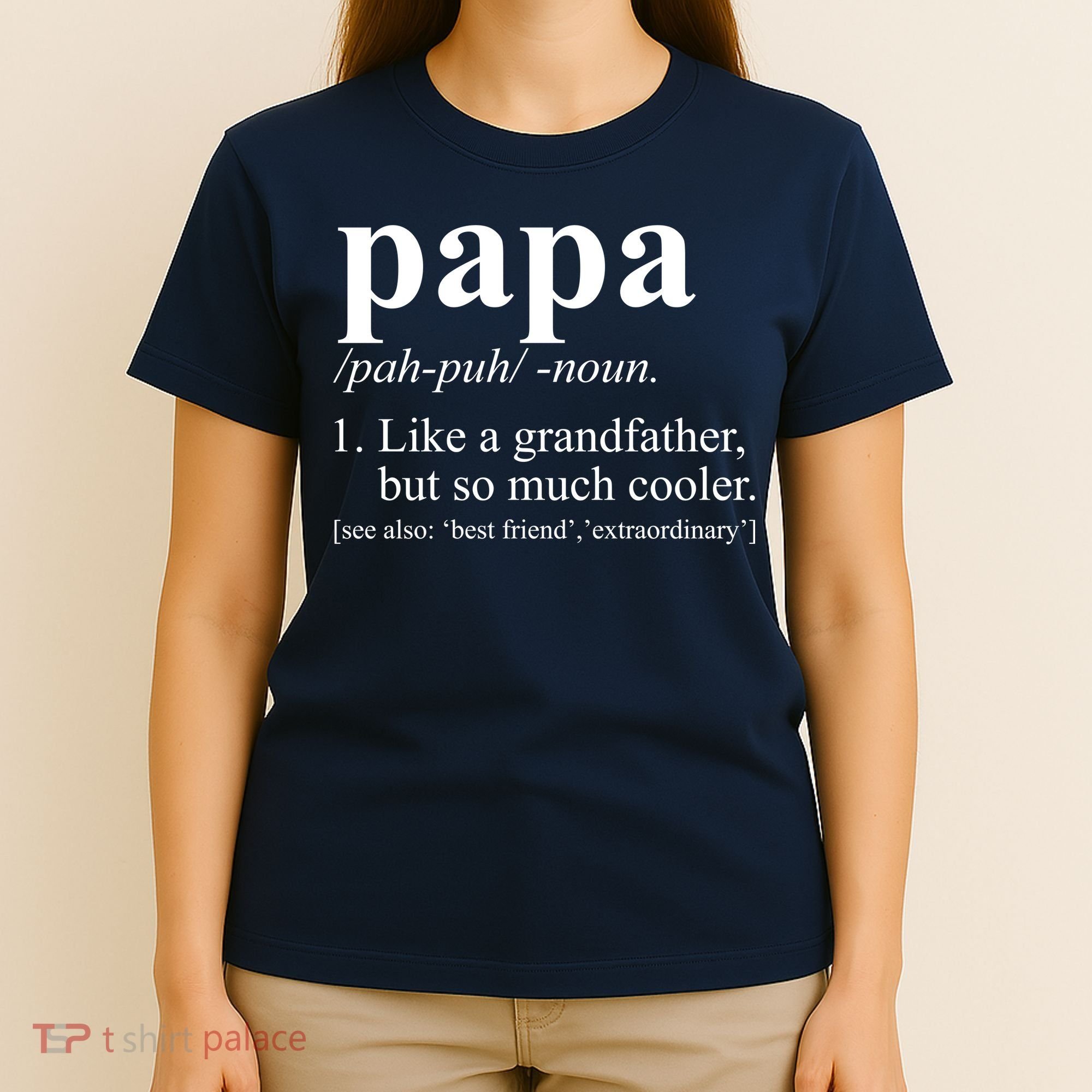 Funny Papa Definition Like A Grandfather T-Shirt