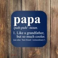 Funny Papa Definition Like A Grandfather Coaster thumb 0