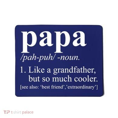 Funny Papa Definition Like A Grandfather Mousepad